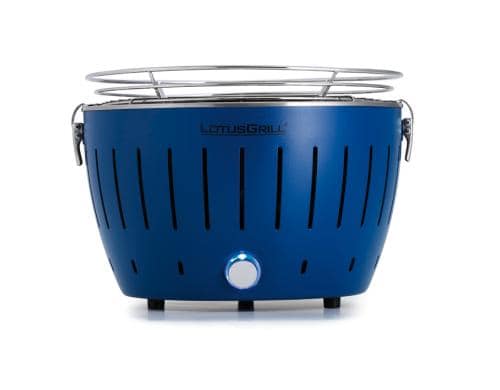 LotusGrill Tischgrill S, tiefblau 29 cm Grillfläche, mit USB