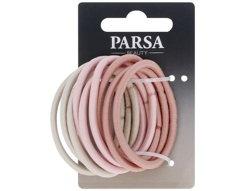 PARSA Haargummi, rosa-beige 5.00 cm, 9 Stk.