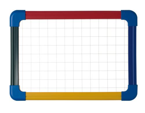 Bi-Office Weisswandtafel für Kinder A3 mit buntem Kunststoffrahmen