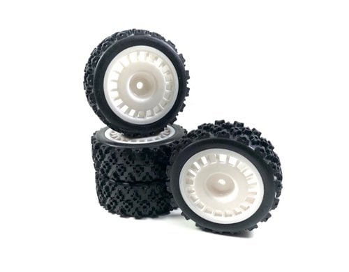 Absima 1:10 Räderset Rally Block Design weiss (4)