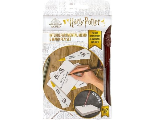 Harry Potter Notizblock & Zauberstabstift Fanartikel aus dem Harry Potter-Universum