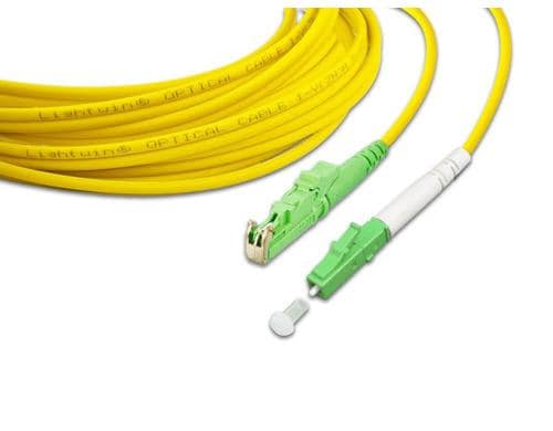 Lightwin LWL Simplex HQ Patchkabel Singlemode 9/125µm, E2000/APC-LC/APC, 2m