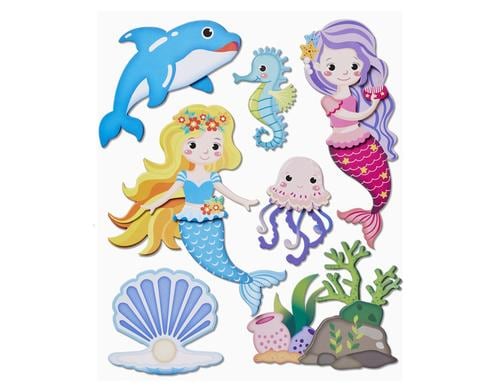 Hobbyfun XXL-Sticker 3D Meerjungfrau Bogen ca. 30 x 30 cm