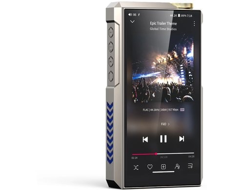 FiiO M27, Portabler Android Hi-Res-Player Titanium, WiFi, 256 GB, BT