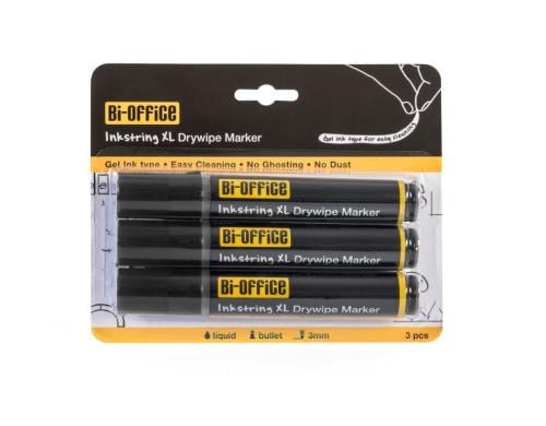 Bi-Office Whiteboardmarker Inkstring 3 Stk., schwarz