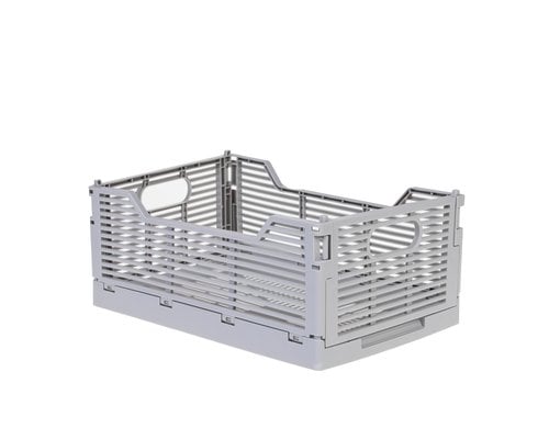 COCON Klappbox faltbar M hellgrau, 30,5x20,5x12,5 cm, PP