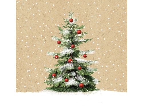 B+C Weihnachtsservietten My Christmas Tree Grösse 33x33cm, 20 Stück, 3-lagig
