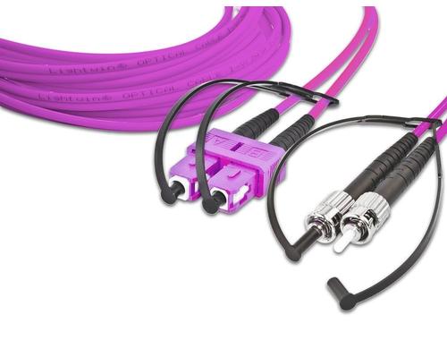 Lightwin LWL Duplex Patchkabel Multimode 50/125µm, SC-ST, 0.5m OM4