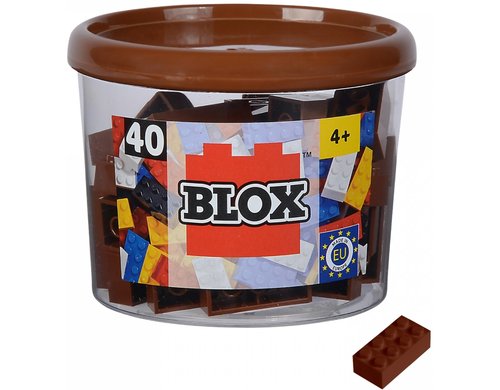 BLOX 40 braune 8er Steine in Dose