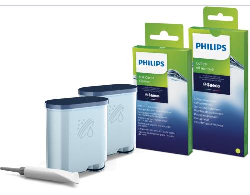Philips Wartungskit AquaClean CA6707/10 2 Entkalker, 2 Filter, 6 Fettlöser, 1 Fett