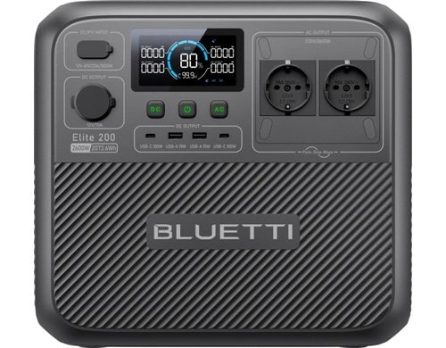 Bluetti Elite200V2 Power Station 2600W 2073.6Wh / 24.2Kg - Tragbare Powerstation