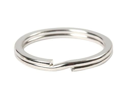 Creativ Company Spaltring 28 mm versilbert, 4 Stück