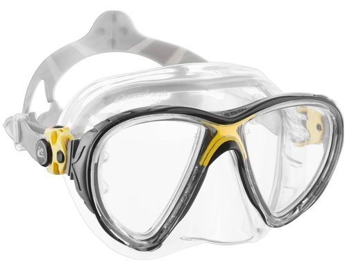 CRESSI BIG EYES EVOLUTION MASK SIL CRYSTAL/FRAME YELLOW