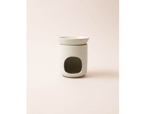 Esmée Duftlampe aus Steingut, Beige 13.5x11 cm (HxD)