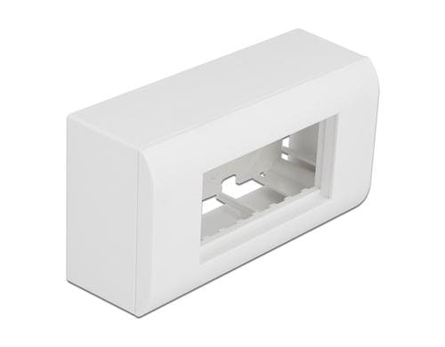 Delock Aufputzgehäuse für Easy 45 Module 152x82mm, weiss
