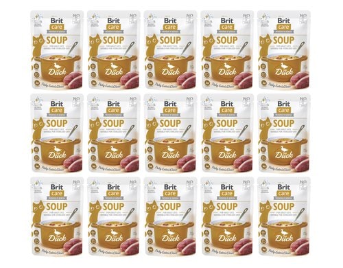 Brit Care Cat Soup with Duck 15x75g 75 g