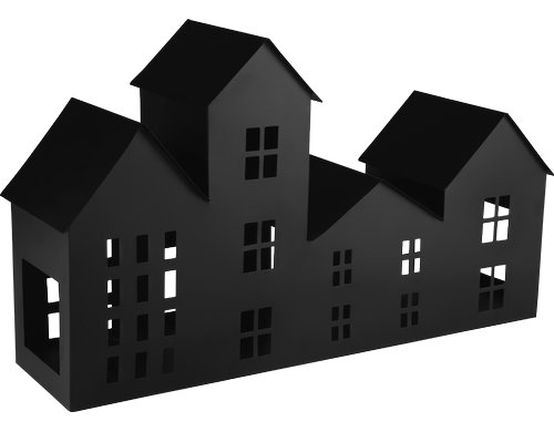 Eglo Weihnachtswindlicht Haus Gutapol Metall, L 520, B 145, H 300