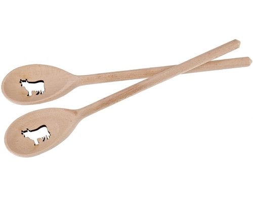 creanorm Kochlöffel Kuh, 30cm Kuh Laserschnitt