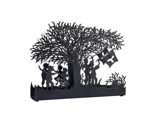 Kadastar Serviettenhalter Bergchilibi Stahl, schwarz beschichtet, 17x3.5x13cm