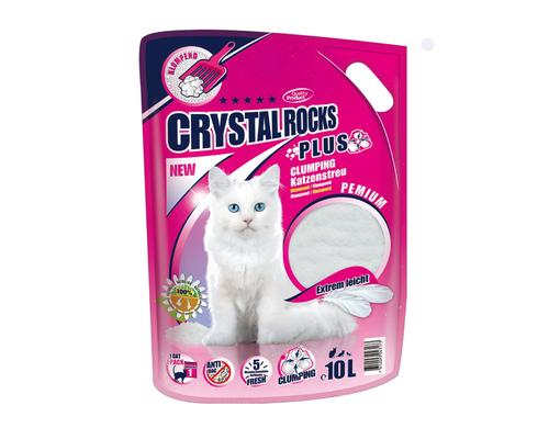 Crystal Rocks Plus,  Katzenstreu,10L klumpend