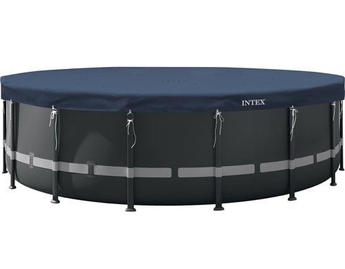 4,88m x 20cm runde Allwetter-Deluxe PoolabdeckungDunkelblau