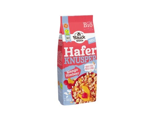 Hafer Knusper Müsli Mango Himbeere glutenfrei, 285 g