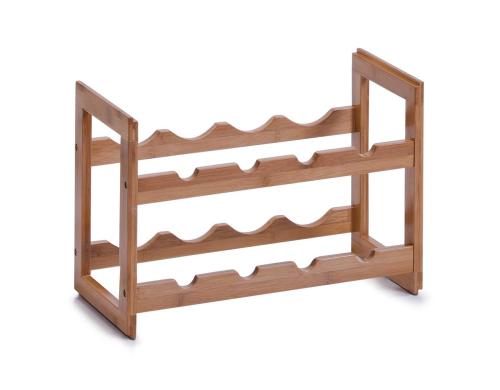 Zeller Present Weinregal stapelbar Bamboo für 8 Flaschen, 47x22x32cm