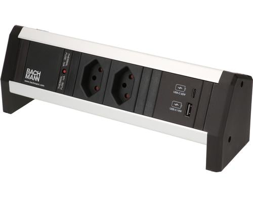Bachmann Steckdosenleiste DESK 1, 2xT13, 1xUSB A/C