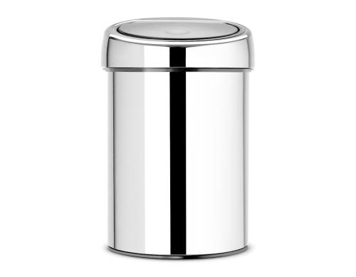 Brabantia Touch Bin® 3 Liter Inhalt 3 Liter, Brilliant Steel