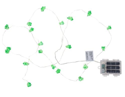 COCON Kristal Lichterkette grün outdoor geeignet