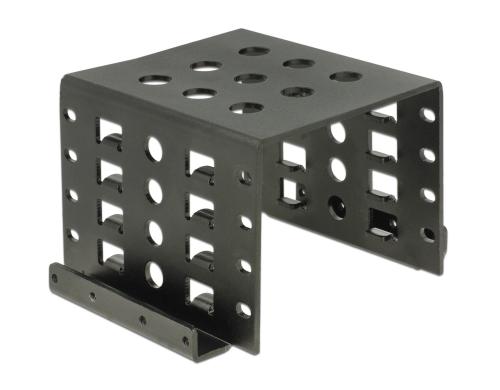 Delock HDD Einbausatz, 4x 2.5 HDD in 3.5 schwarz, für bis 4x 2.5 HDD/SSD