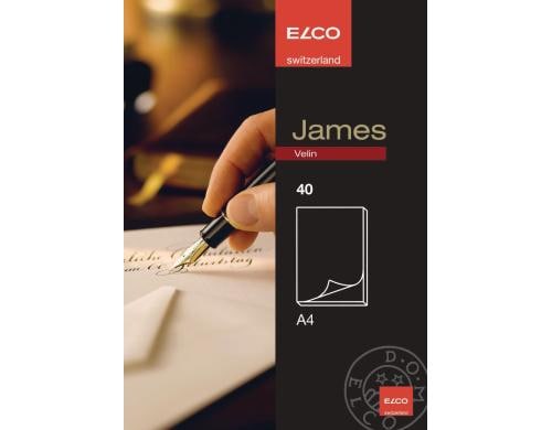 Elco Briefpapier-Block James Velin A4 40 Blatt
