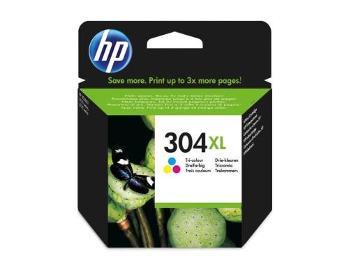 HP Tinte Nr. 304XL - Dreifarbig (N9K07AE) 7ml, Seitenkapazität ~ 300 Seiten