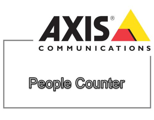 AXIS Video Analyse People Counter E-Liz Personenzählung, hoch genau