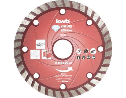 kwb Diamant-Trennscheibe  Redline 115