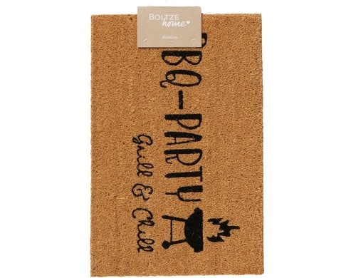 Boltze Fussmatte BBQ Party PVC/Kokos, 60x40cm (LxB)
