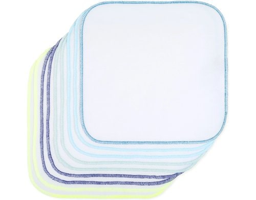 Makian Moltonwaschlappen 30x30cm 9-er Pack Jungen