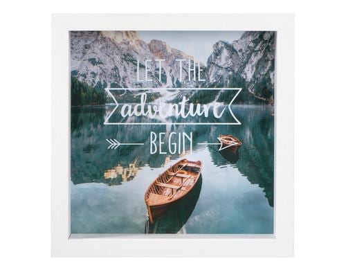 Hama Spardose Adveture aus Holz, Weiss 23 x 23 cm, Hintergrundanpassbar