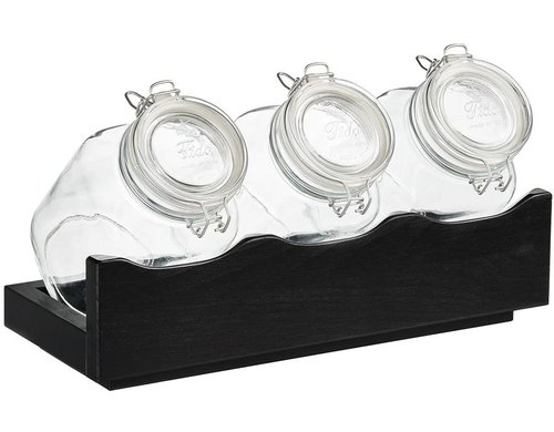 APS Cerealienspender Good Morning 4-teiliges Set, Buche