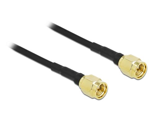 Delock LTE-Antennenkabel, 0.99dB/m SMA Stecker - SMA Stecker LMR/CFD100, 5m