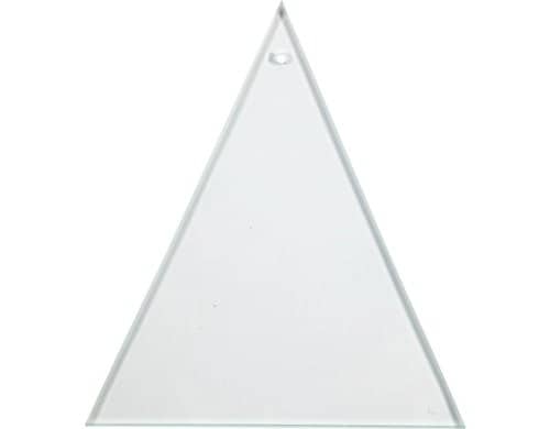 Creativ Company Glasplatte dreickig 8 x 9 cm, Dicke: 3 mm, 10 Stück