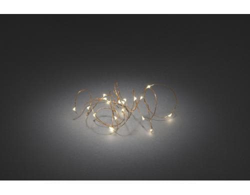 Konstsmide LK Micro LED, 20 LED, Kupfer Batteriebetrieb, 6h Timer