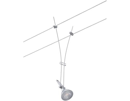 Paulmann CorDuo Seilsystem Comet Einzelspot GU5,3 max. 50W dimmbar 12V Chrom matt