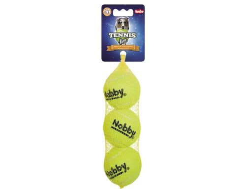 Nobby Tennisball M 6.5cm 3 Stück ohne Squeaker