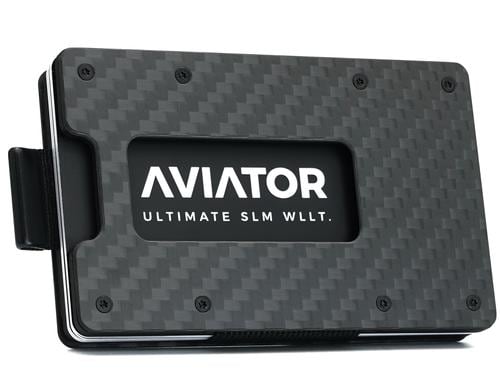 Aviator Wallet SLIDE carbon fiber