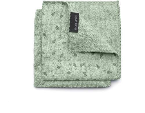 Brabantia Mikrofaser Reinigungstuch Jade Gr 2er Set, Waschbar bei 60° C