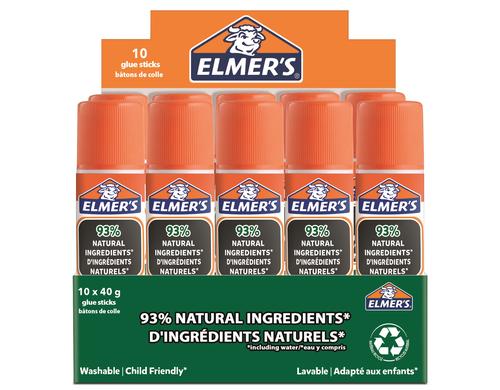 Elmer's Klebestift Pure Glue 40g, 10 Stk., weiss