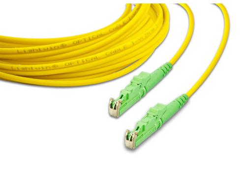 Lightwin LWL Simplex Patchkabel Singlemode 9/125µm, E2000/APC-E2000/APC, 2.0m OS2