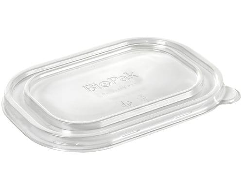 Biopak Brick Deckel Medium 500-1000 ml für 500-1000ml, transparent, 50 Stk.