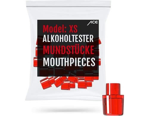 ACE XS Mundstücke Alkoholtester 20 Stück Passend ACE XS,